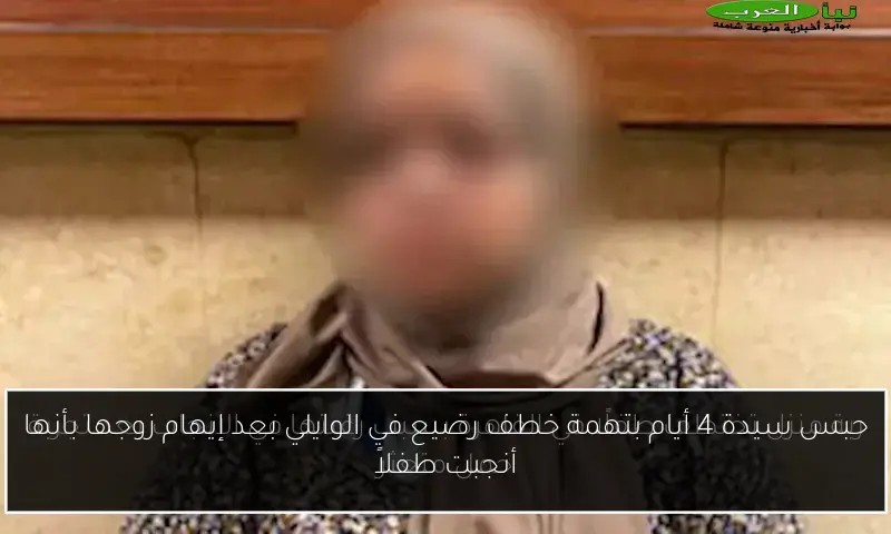 حبس سيدة 4 أيام بتهمة خطف رضيع في الوايلي بعد إيهام زوجها بأنها أنجبت طفلاً