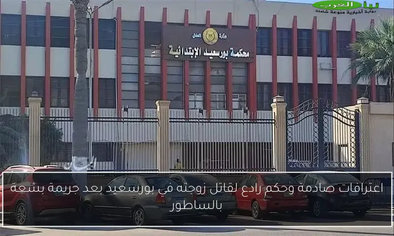 اعترافات صادمة وحكم رادع لقاتل زوجته في بورسعيد بعد جريمة بشعة بالساطور