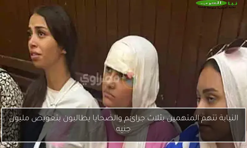 النيابة تتهم المتهمين بثلاث جرائم والضحايا يطالبون بتعويض مليون جنيه