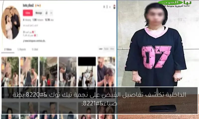 الداخلية تكشف تفاصيل القبض على نجمة تيك توك “بطة ضياء”
