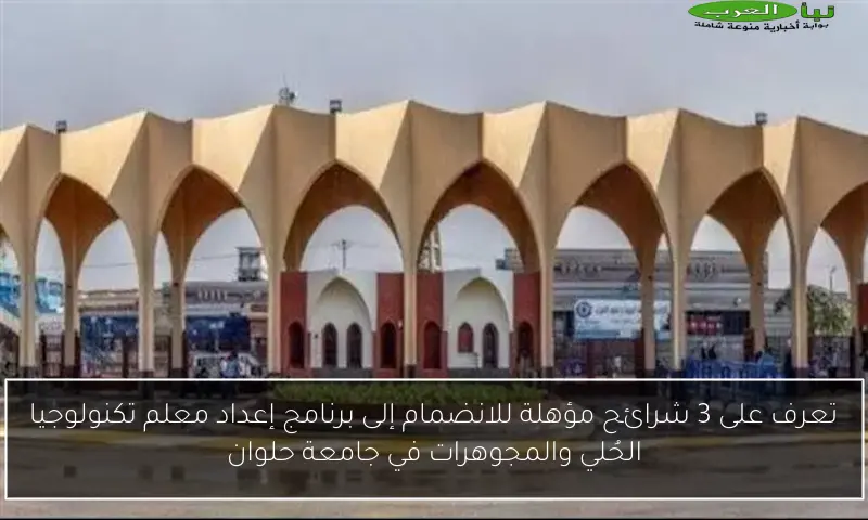 تعرف على 3 شرائح مؤهلة للانضمام إلى برنامج إعداد معلم تكنولوجيا الحُلي والمجوهرات في جامعة حلوان