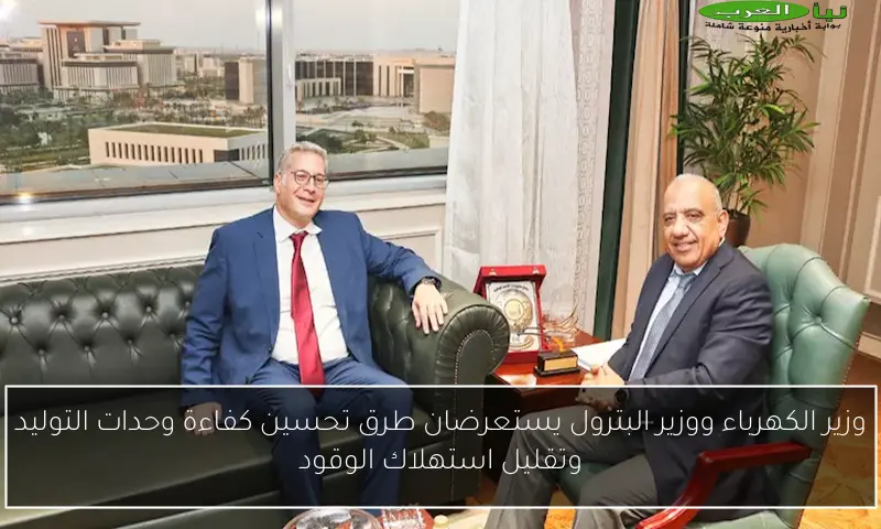 وزير الكهرباء ووزير البترول يستعرضان طرق تحسين كفاءة وحدات التوليد وتقليل استهلاك الوقود