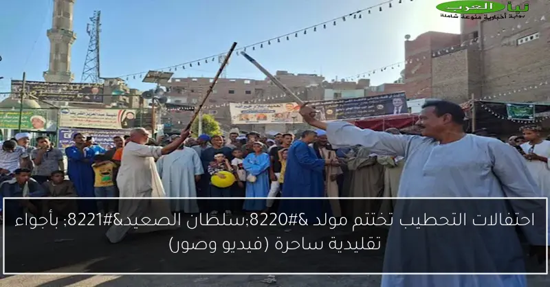 احتفالات التحطيب تختتم مولد “سلطان الصعيد” بأجواء تقليدية ساحرة (فيديو وصور)
