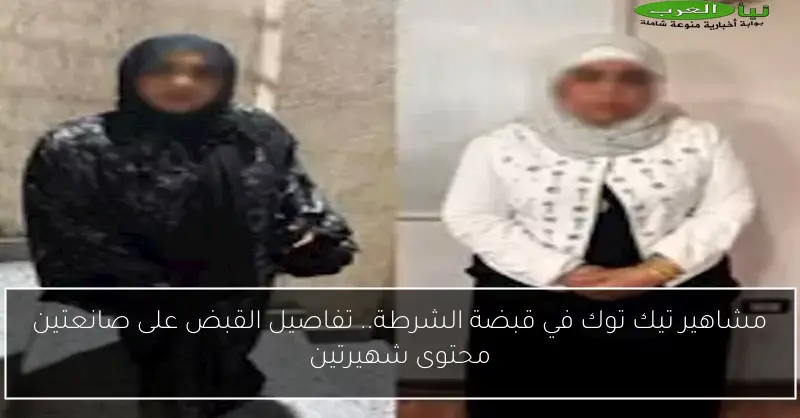 مشاهير تيك توك في قبضة الشرطة.. تفاصيل القبض على صانعتين محتوى شهيرتين