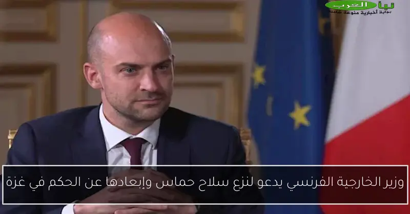 وزير الخارجية الفرنسي يدعو لنزع سلاح حماس وإبعادها عن الحكم في غزة