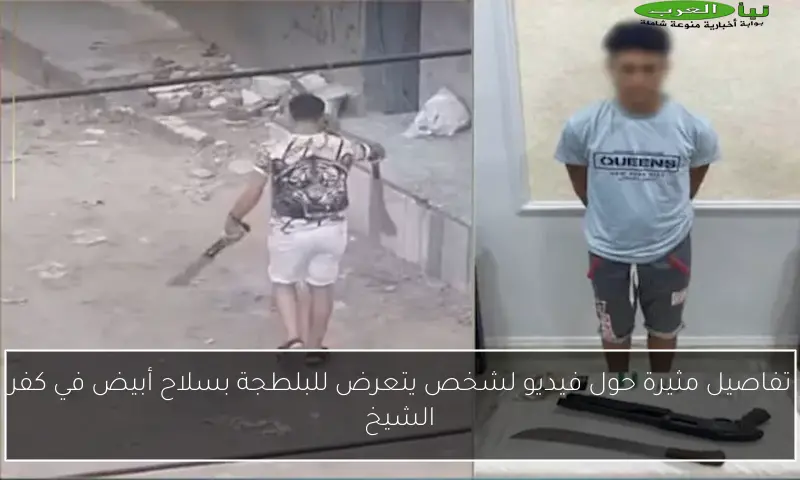 تفاصيل مثيرة حول فيديو لشخص يتعرض للبلطجة بسلاح أبيض في كفر الشيخ