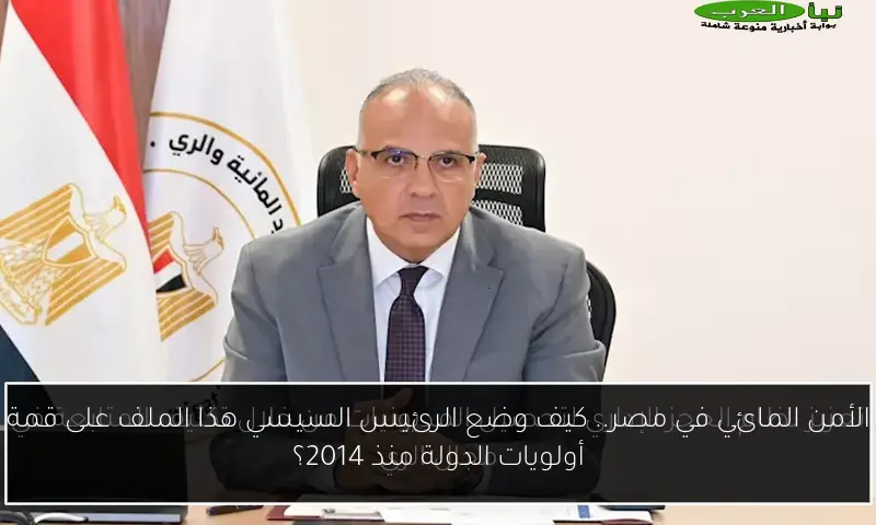 الأمن المائي في مصر.. كيف وضع الرئيس السيسي هذا الملف على قمة أولويات الدولة منذ 2014؟