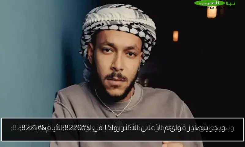 ويجز يتصدر قوائم الأغاني الأكثر رواجًا في “الأيام”