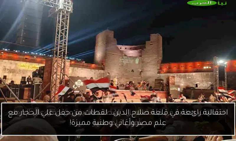 احتفالية رائعة في قلعة صلاح الدين.. لقطات من حفل علي الحجار مع علم مصر وأغاني وطنية مميزة!