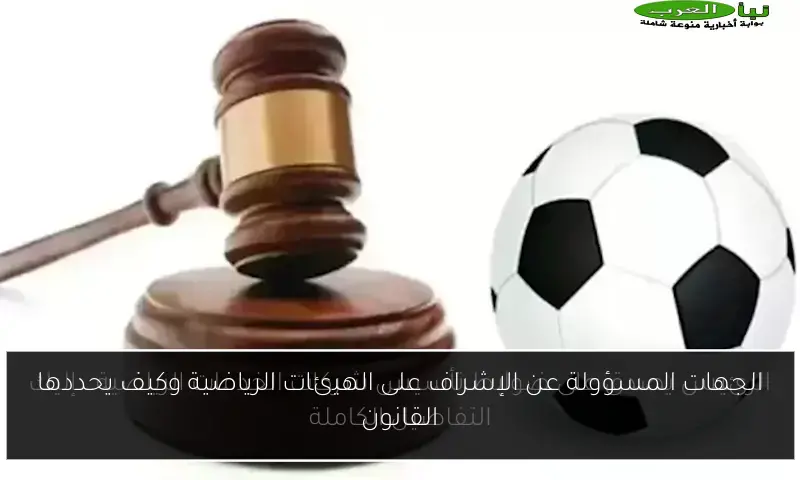 الجهات المسؤولة عن الإشراف على الهيئات الرياضية وكيف يحددها القانون