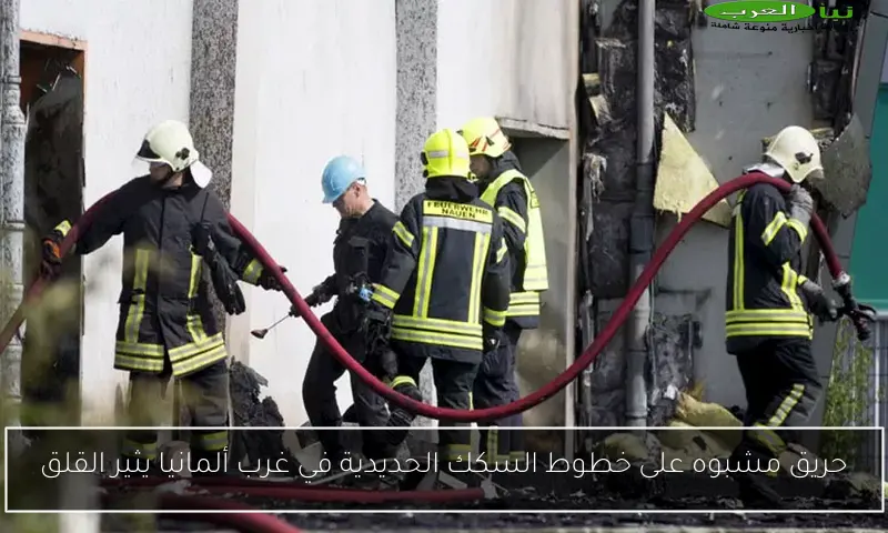 حريق مشبوه على خطوط السكك الحديدية في غرب ألمانيا يثير القلق