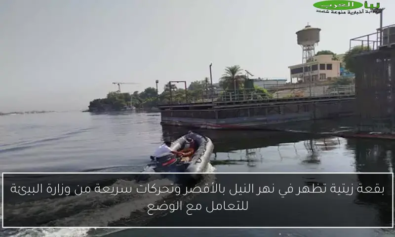 بقعة زيتية تظهر في نهر النيل بالأقصر وتحركات سريعة من وزارة البيئة للتعامل مع الوضع