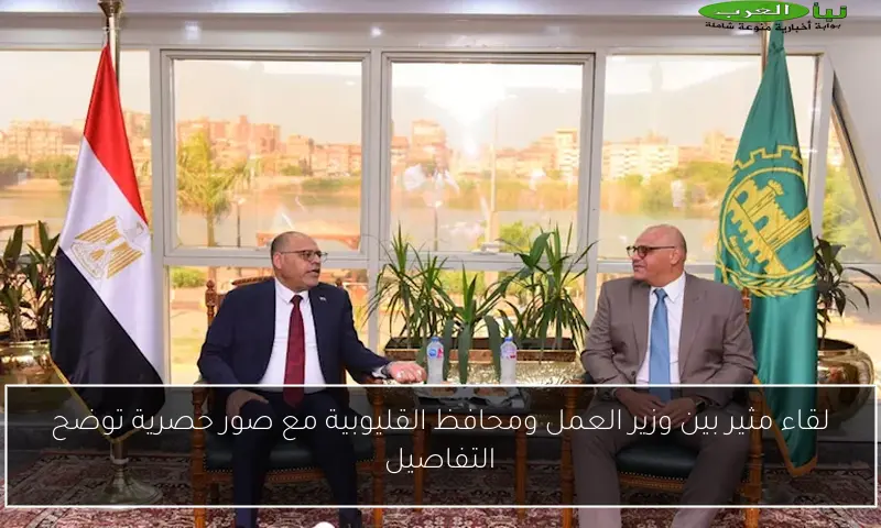 لقاء مثير بين وزير العمل ومحافظ القليوبية مع صور حصرية توضح التفاصيل