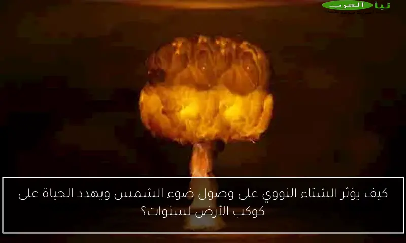 كيف يؤثر الشتاء النووي على وصول ضوء الشمس ويهدد الحياة على كوكب الأرض لسنوات؟