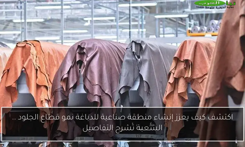 اكتشف كيف يعزز إنشاء منطقة صناعية للدباغة نمو قطاع الجلود .. الشعبة تشرح التفاصيل