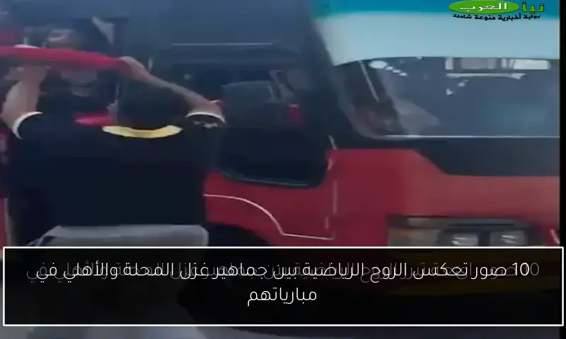 10 صور تعكس الروح الرياضية بين جماهير غزل المحلة والأهلي في مبارياتهم