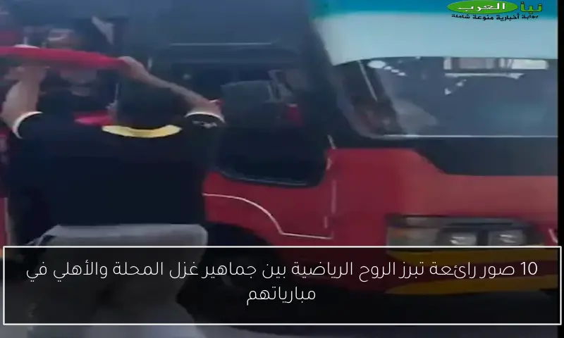 10 صور رائعة تبرز الروح الرياضية بين جماهير غزل المحلة والأهلي في مبارياتهم