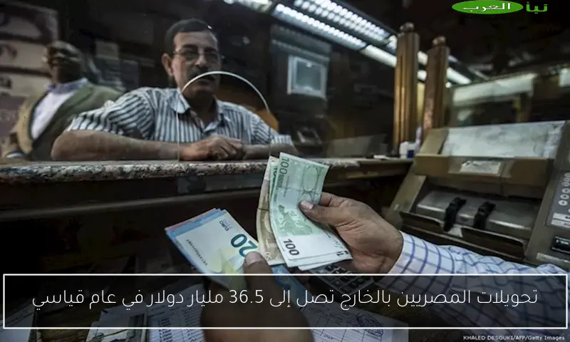 تحويلات المصريين بالخارج تصل إلى 36.5 مليار دولار في عام قياسي