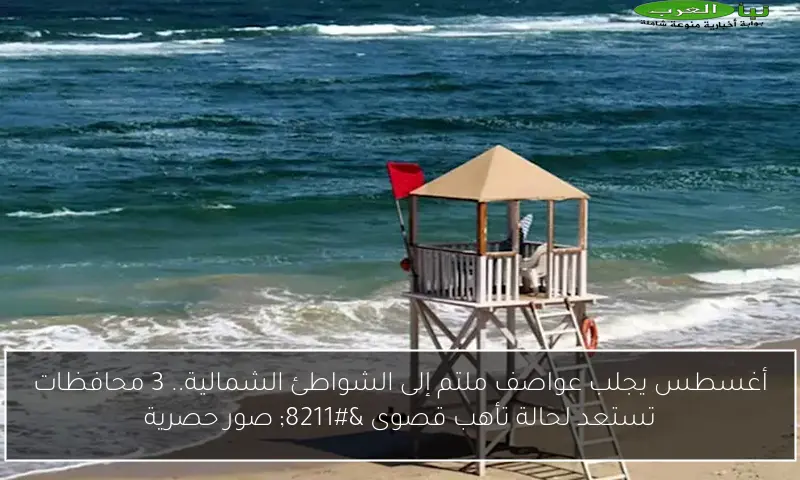 أغسطس يجلب عواصف ملتم إلى الشواطئ الشمالية.. 3 محافظات تستعد لحالة تأهب قصوى – صور حصرية