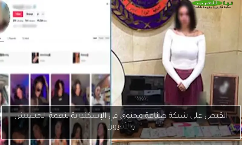 القبض على شبكة صناعة محتوى في الإسكندرية بتهمة الحشيش والأفيون