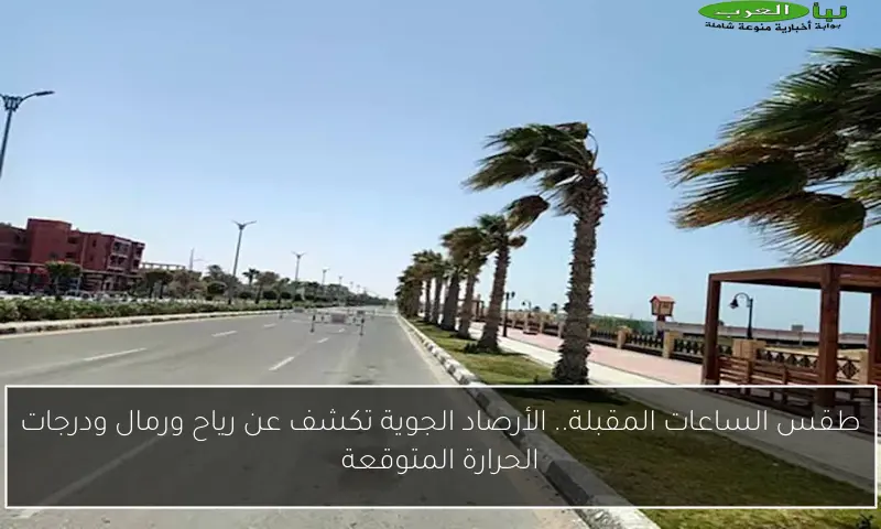 طقس الساعات المقبلة.. الأرصاد الجوية تكشف عن رياح ورمال ودرجات الحرارة المتوقعة