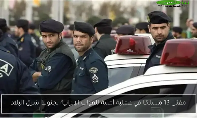مقتل 13 مسلحًا في عملية أمنية للقوات الإيرانية بجنوب شرق البلاد