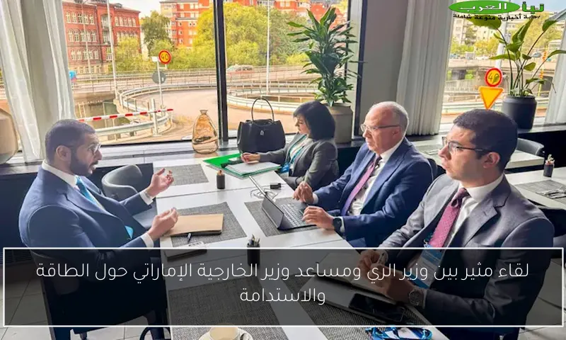 لقاء مثير بين وزير الري ومساعد وزير الخارجية الإماراتي حول الطاقة والاستدامة