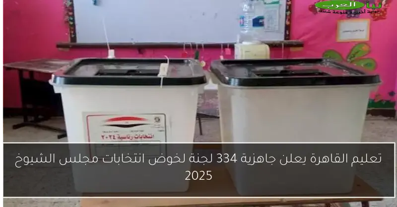 تعليم القاهرة يعلن جاهزية 334 لجنة لخوض انتخابات مجلس الشيوخ 2025