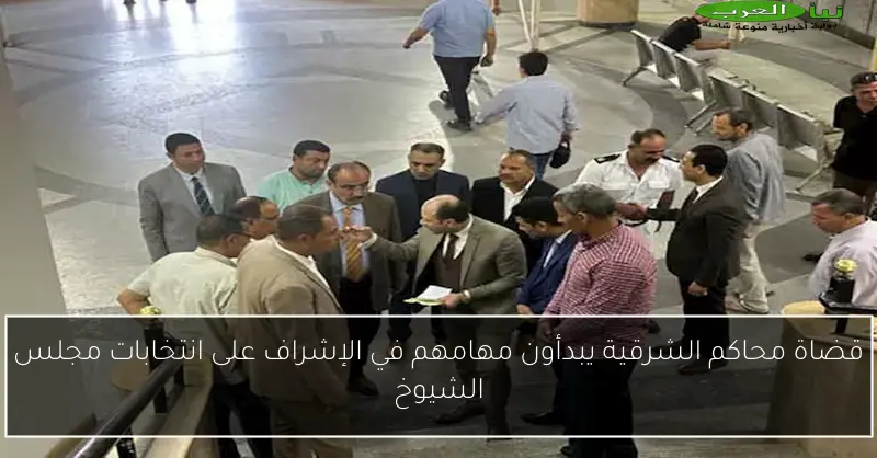 قضاة محاكم الشرقية يبدأون مهامهم في الإشراف على انتخابات مجلس الشيوخ
