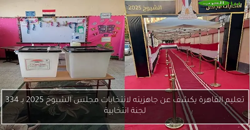 تعليم القاهرة يكشف عن جاهزيته لانتخابات مجلس الشيوخ 2025 بـ 334 لجنة انتخابية
