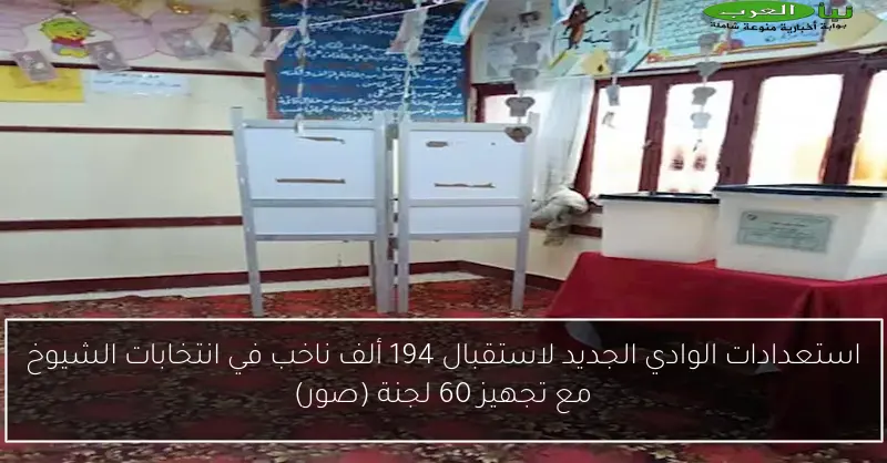 استعدادات الوادي الجديد لاستقبال 194 ألف ناخب في انتخابات الشيوخ مع تجهيز 60 لجنة (صور)