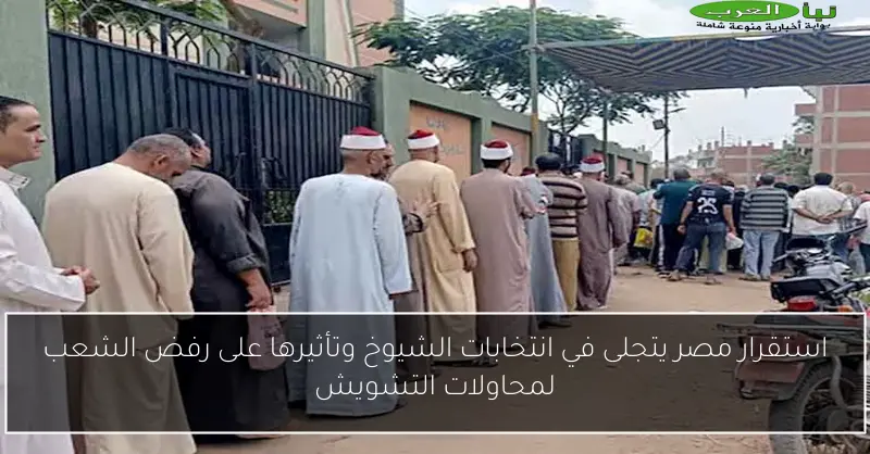 استقرار مصر يتجلى في انتخابات الشيوخ وتأثيرها على رفض الشعب لمحاولات التشويش