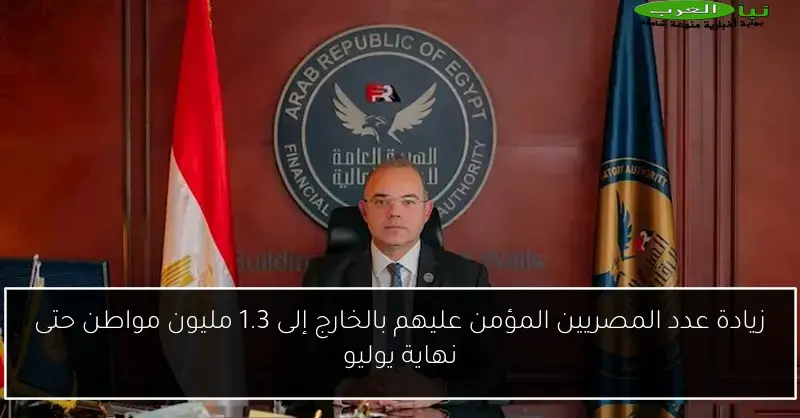 زيادة عدد المصريين المؤمن عليهم بالخارج إلى 1.3 مليون مواطن حتى نهاية يوليو