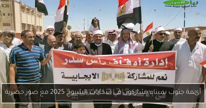 أئمة جنوب سيناء يشاركون في انتخابات الشيوخ 2025 مع صور حصرية