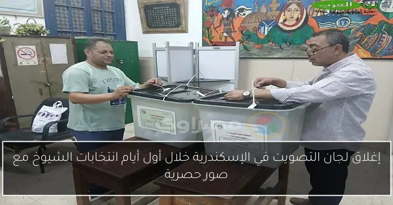 إغلاق لجان التصويت في الإسكندرية خلال أول أيام انتخابات الشيوخ مع صور حصرية