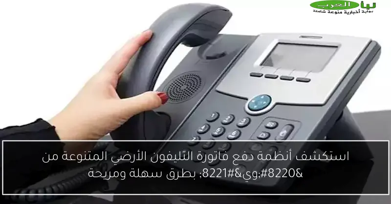 استكشف أنظمة دفع فاتورة التليفون الأرضي المتنوعة من “وي” بطرق سهلة ومريحة