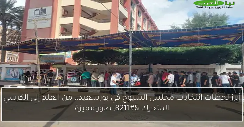 أبرز لحظات انتخابات مجلس الشيوخ في بورسعيد.. من العلم إلى الكرسي المتحرك – صور مميزة