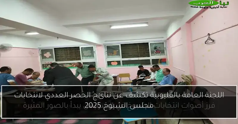 اللجنة العامة بالقليوبية تكشف عن نتائج الحصر العددي لانتخابات مجلس الشيوخ 2025