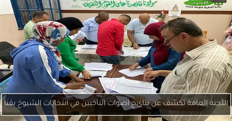 اللجنة العامة تكشف عن نتائج أصوات الناخبين في انتخابات الشيوخ بقنا
