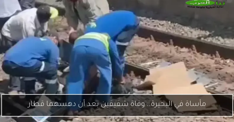مأساة في البحيرة.. وفاة شقيقين بعد أن دهسهما قطار