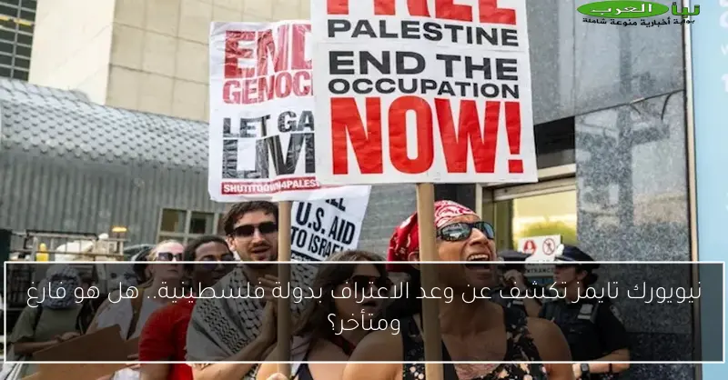 نيويورك تايمز تكشف عن وعد الاعتراف بدولة فلسطينية.. هل هو فارغ ومتأخر؟
