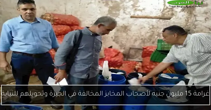 غرامة 15 مليون جنيه لأصحاب المخابز المخالفة في الجيزة وتحويلهم للنيابة