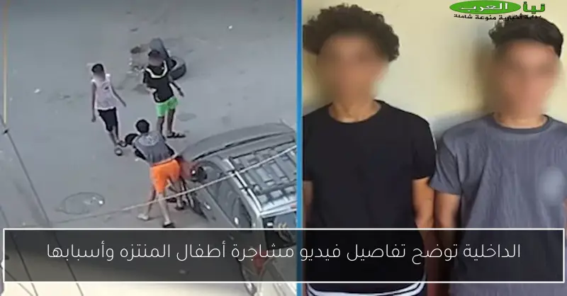 الداخلية توضح تفاصيل فيديو مشاجرة أطفال المنتزه وأسبابها