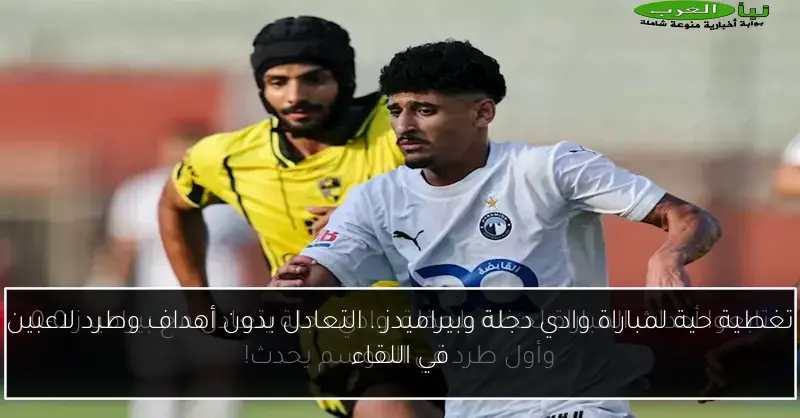 تغطية حية لمباراة وادي دجلة وبيراميدز.. التعادل بدون أهداف وطرد لاعبين في اللقاء