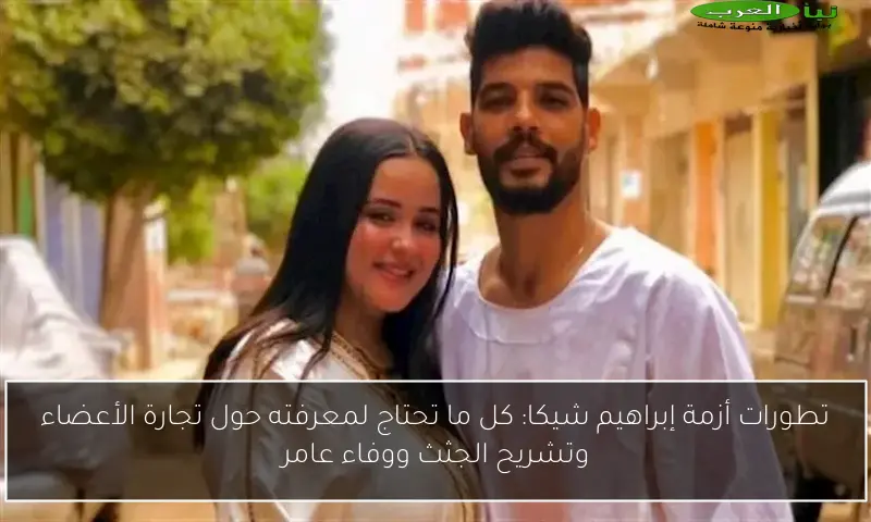 تطورات أزمة إبراهيم شيكا: كل ما تحتاج لمعرفته حول تجارة الأعضاء وتشريح الجثث ووفاء عامر