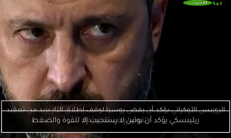 زيلينسكي يؤكد أن بوتين لا يستجيب إلا للقوة والضغط