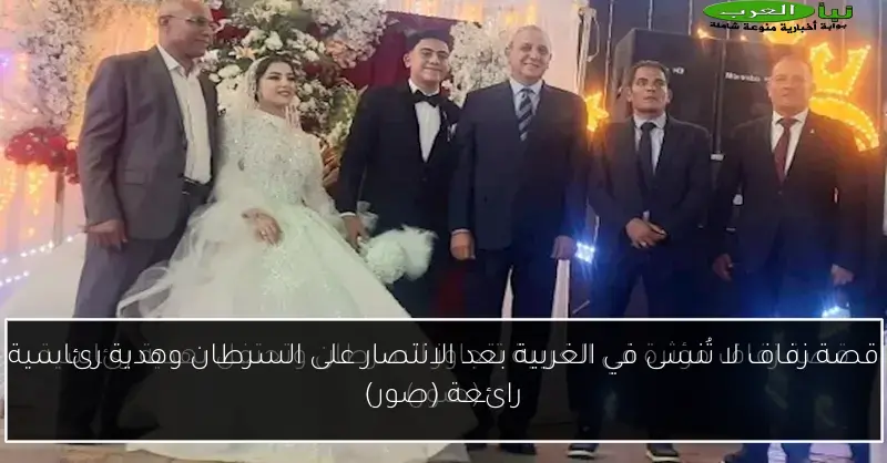 قصة زفاف لا تُنسى في الغربية بعد الانتصار على السرطان وهدية رئاسية رائعة (صور)