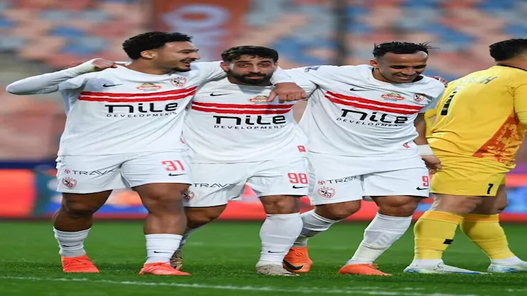الزمالك يتقدم 2-0 على بتروجيت في الشوط الثاني