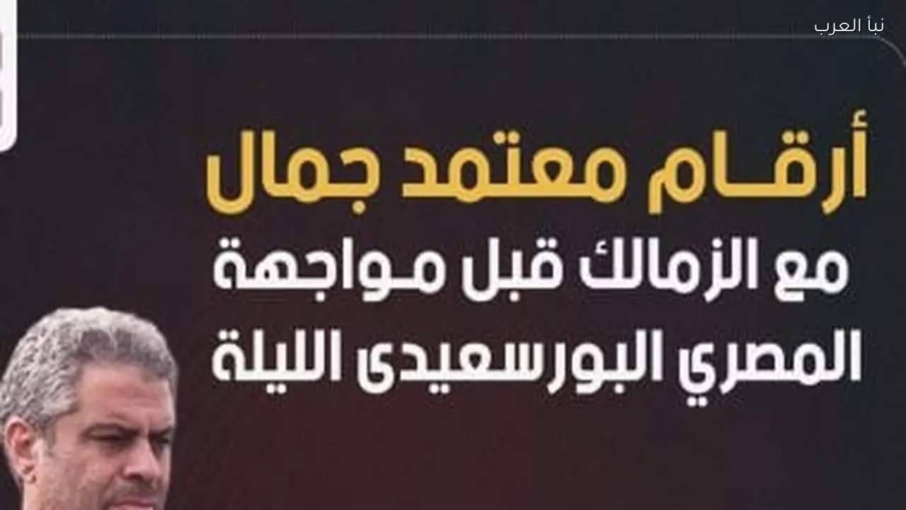 أرقام معتمد جمال مع الزمالك قبل مباراة المصري الليلة