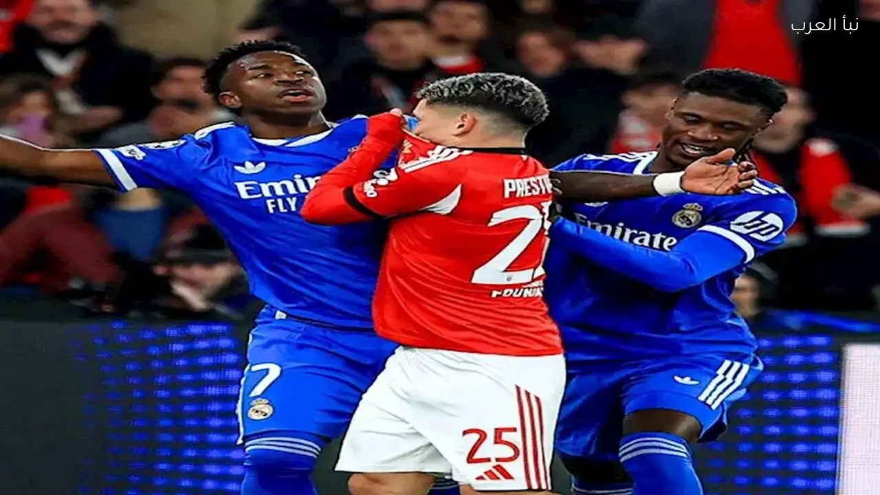 فينيسيوس يقود تشكيل ريال مدريد أمام بنفيكا بدوري الأبطال